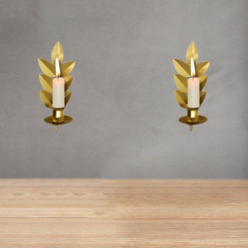 Декоративный золотой подсвечник, нержавеющий железный подвесной подсвечник, домашний декор