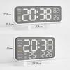 ABS Digital LED Clocks Wall-mounted Alarm Clocks New Electronic Wall Clock  Bedroom