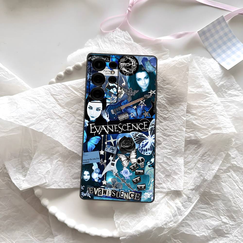 Чехол для телефона Evanescence Rock Bands для Samsung S 24 Fe 25 Ultra Plus 20 Lite 21 30 22 23 24 22 Ultra 5G Fundas