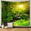 Домашний гобелен Настенный гобелен Лесной гобелен Фоновая ткань Для декора гостиной спальни Декоративное настенное искусство