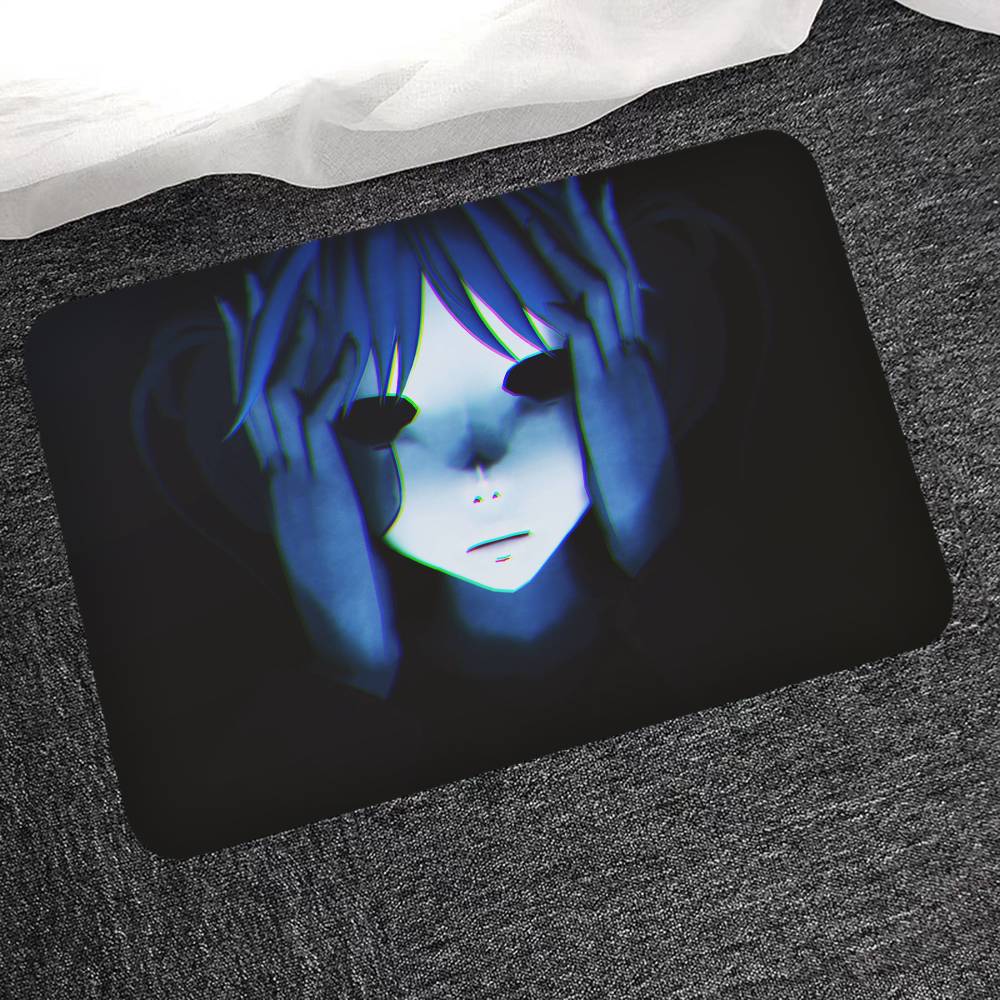 Игровые коврики для комнаты S-SallyS F-Face Противоскользящие Впитывающие воду Длинные коврики-подушки Коврик для спальни Бытовые ковры