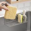 Полка для слива раковины, держатель для губки, полированная поверхность, устойчивая к коррозии, простая в установке, органайзер для кухонной раковины