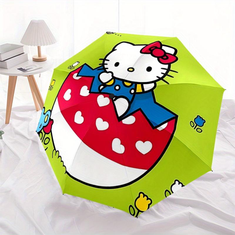 1 шт. Ветрозащитный автоматический зонт Hello Kitty, легкий, для женщин/мужчин, идеальный рождественский подарок a0811194