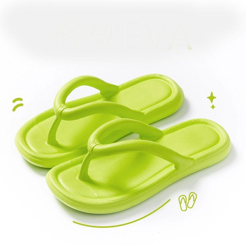 Новые летние лаконичные женские шлепанцы ярких цветов для женщин, удобные шлепанцы из ЭВА, мягкие пляжные сандалии, тапочки, домашняя обувь