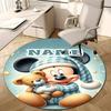 Personalized M-Mickey Round Chair Office Rug - Perfect for Mat, Office Chair & More - Ideal Gift for Birthdays and Holidays