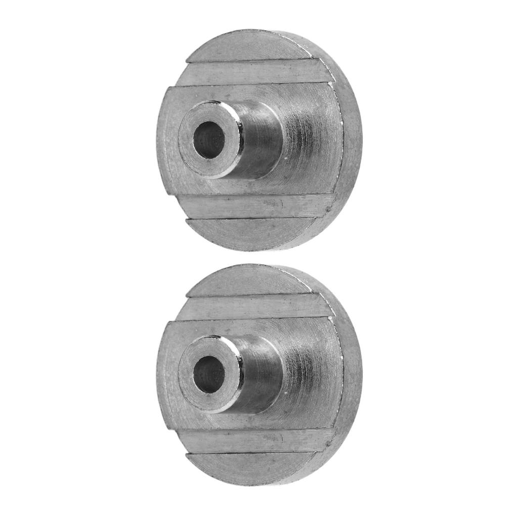 2Pcs Guitar Strap Lock Flat Round Head Metal Button Retainer Straplock Accessory for Bass