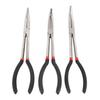 3PCS Needle Nose Pliers 11 Inch Steel Extended Straight 45 Degrees 90 Degrees Long Nose Pliers