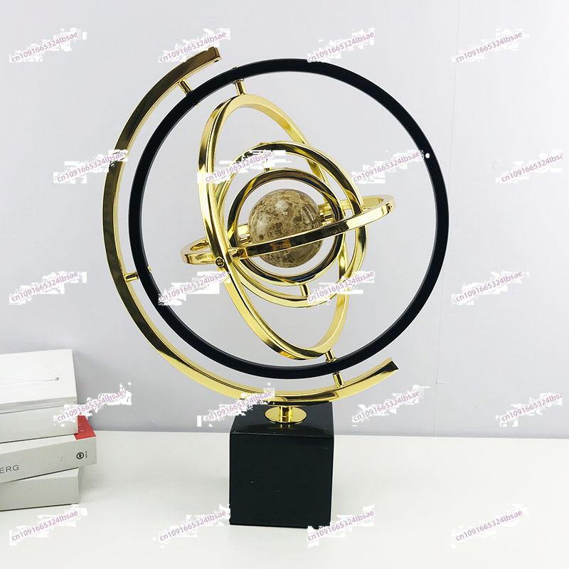 Европейские офисные украшения в виде глобусов, модельная комната, рабочий стол, гостиная, тумба под телевизор, легкие роскошные украшения, подарки для декора