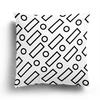 Nordic Autumn Black and White Simple Printed Sofa Cushion Cover Pillowcase Home Party Car Bedding