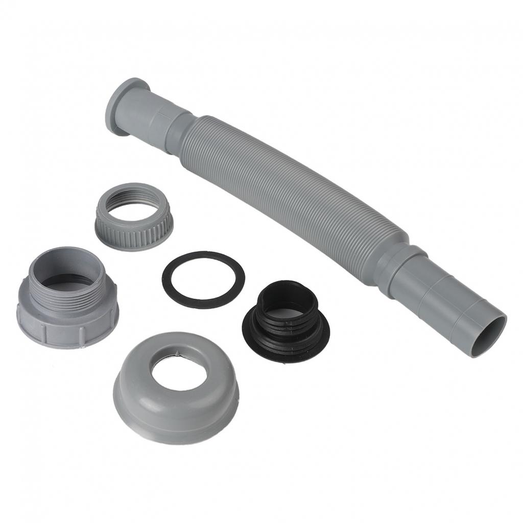 Easy Install Kitchen Sink Drain Pipe with Sealing Connector for Prevention