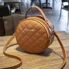 Trendy Korean-Style Women's Round Diamond Lattice Shoulder Bag, 2021