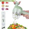 4 In 1 Electric Vegetable Cutter Wireless Chop Garlic Mash Minced Slice Cutting Rechargeable Multifunctional Cooking Gadget