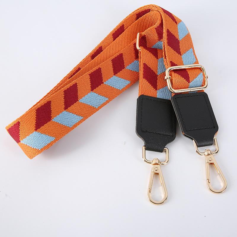 New Diamond Bag with Color Bag Accessories Wide Shoulder Strap Adjustable Versatile Women's Bag Crossbody Replacement Strap