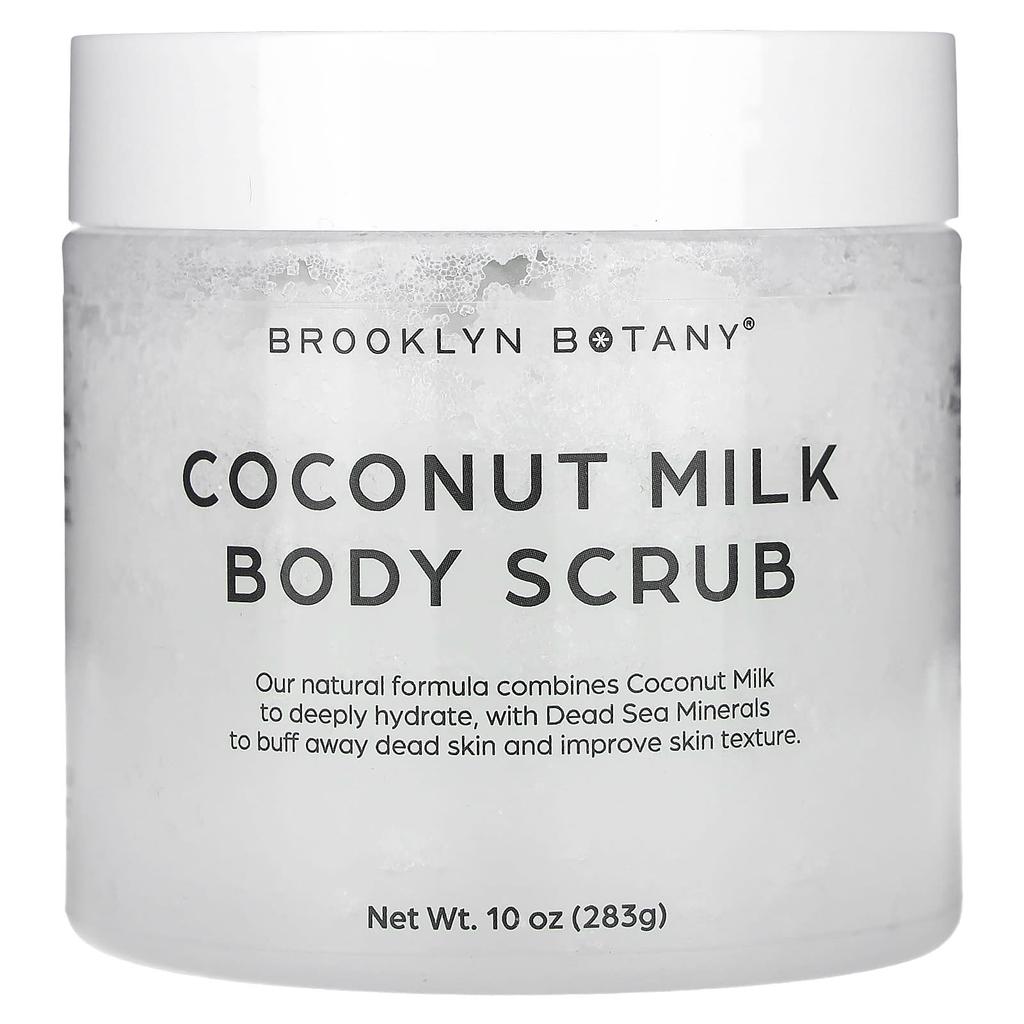 Brooklyn Botany Coconut Milk Body Scrub, All Skin Types, 10 Oz (283 G)