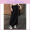 Classic Womens Black High Waist Pencil Skirt With Side Slit For Office Wear