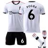 22/23 Гостевые майки «Манчестер Юнайтед» Детский комплект футбольного тренировочного костюма