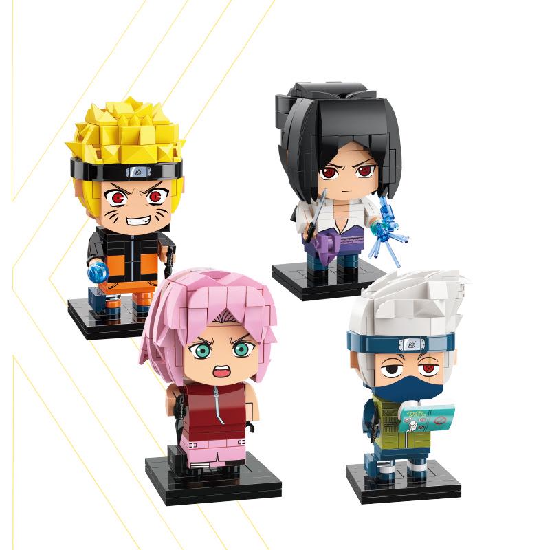 Keeppley Naruto Shippuden Учиха Итачи Фигурка с квадратной головой Конструктор Игрушка 20513
