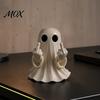 Unique Halloween Decorations Ghost Figurine, Funny Spooky Middle Finger Statue, Table Decorations, Cartoon Quirky Figurine Cute Resin Holiday Desktop