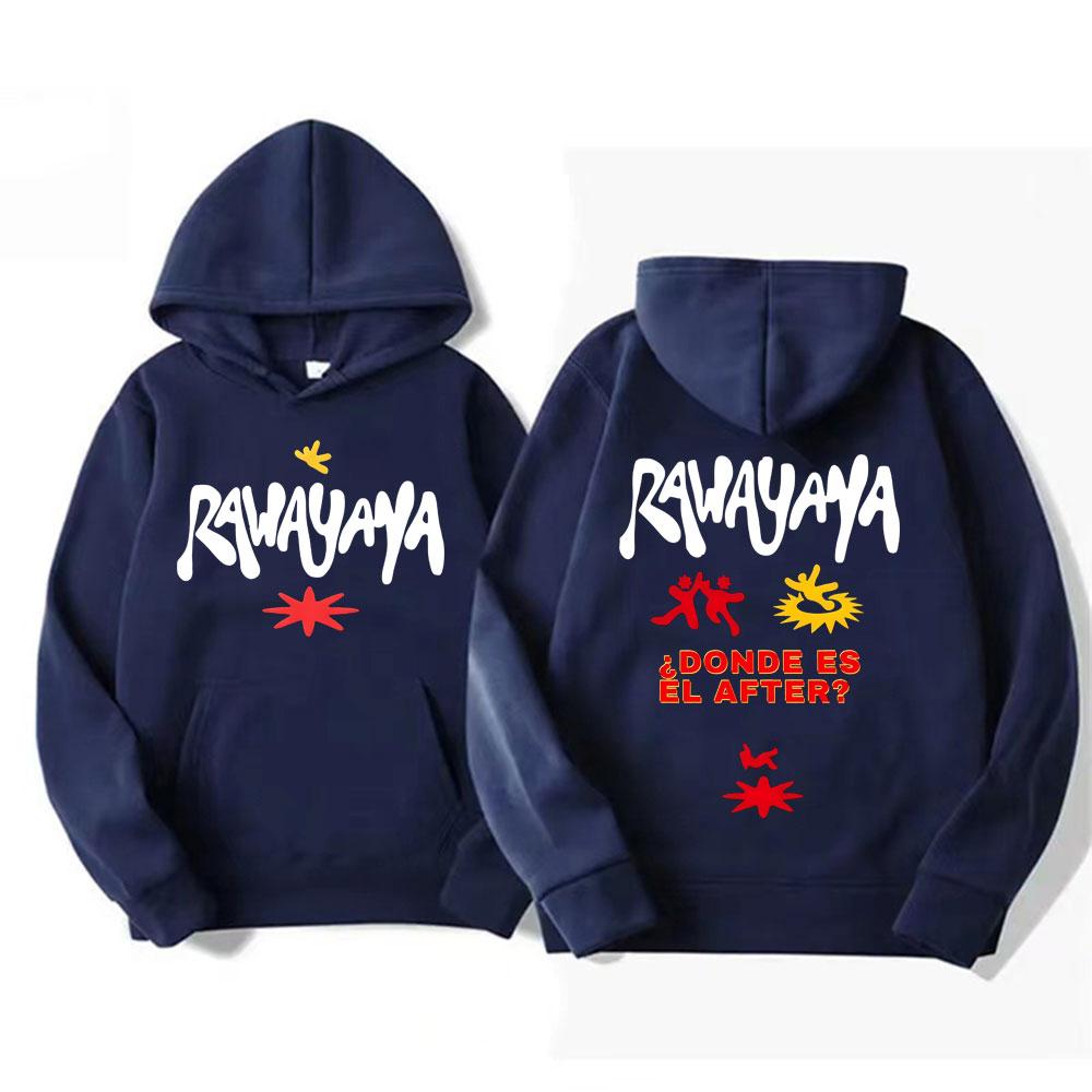 Худи с графикой из тура альбома Rawayana для мужчин и женщин, горячая распродажа, оверсайз, свободное, винтажное, повседневное, с капюшоном