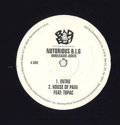 12-дюймовая пластинка NOTORIOUS B.I.G. Неизданные треки НИКАКИХ BAD BOY ENTERT 1999 США Рэп Хип-хоп Ритм-н-блюз Б/у