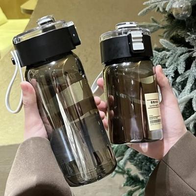 Пластиковая портативная бутылка для воды с отсеком для чая, спортивные стаканы для улицы, для студентов, без BPA