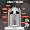Liquid Nitrogen Tank 30 L Aluminum Alloy LN2 Container Dewar 6 Canisters