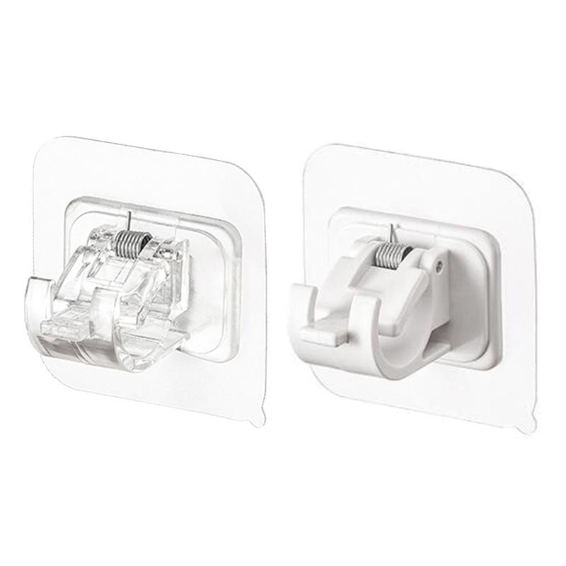 NEW Telescopic Hook Fixing Clip For Curtains Shower Curtains Towels And Door Curtains Without Drilling