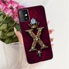 For Infinix Hot 10 Case Cover Luxury A-Z Letters 2D Painted Silicone Bumper For Infinix Hot10 X682B X682C Casing
