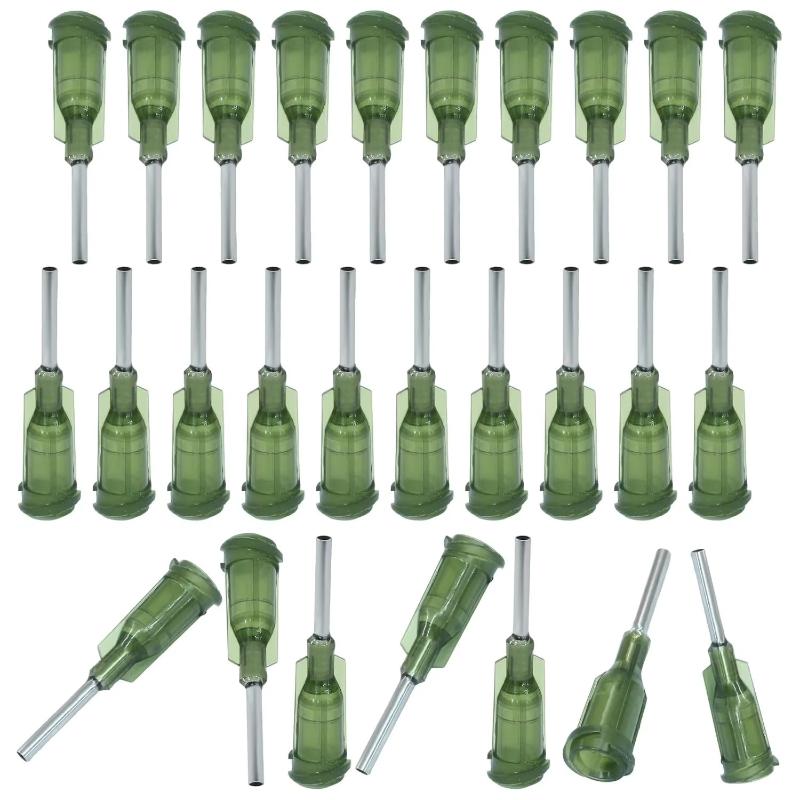 Тупые дозирующие иглы Luer Lock 14 G 1/2 дюйма Набор 30/100 шт. для проектов по изготовлению поделок из эпоксидной смолы и ювелирных изделий
