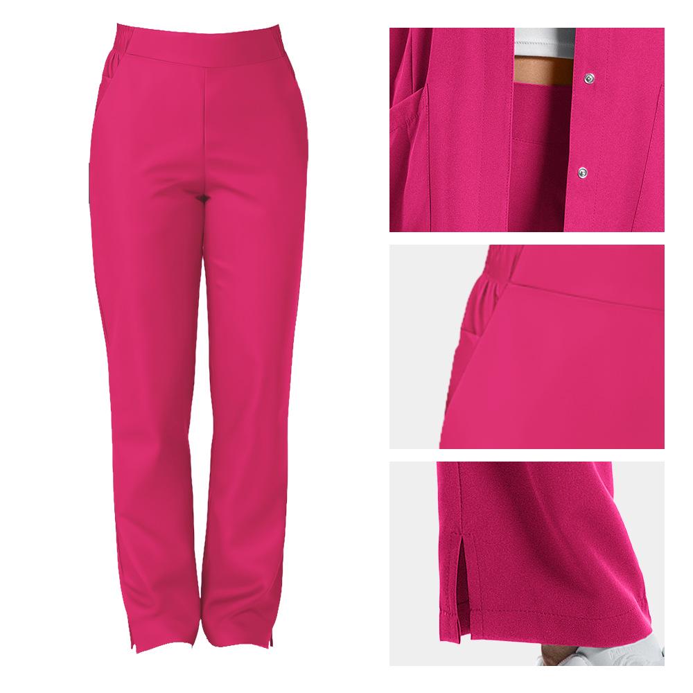 Унисекс хирургический костюм с длинным рукавом и круглым вырезом