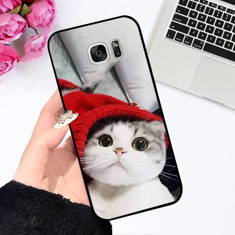 Для Samsung Galaxy S7 Edge Силиконовый Чехол Астронавт Милый Мягкий ТПУ Чехол для Телефона Для Samsung Galaxy S6 S7 S 7 Edge Задняя Крышка Бампер