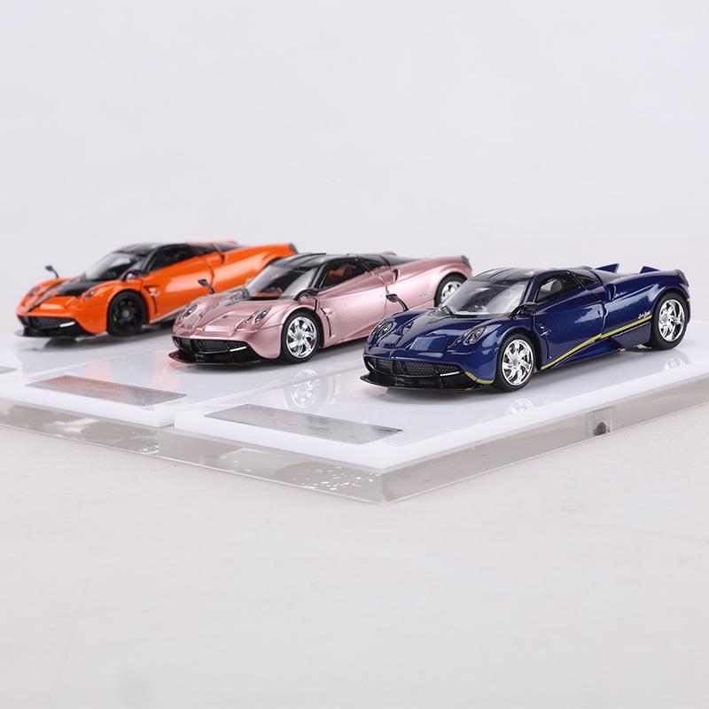 HKM 1:64 Huayra Металлическая модель автомобиля Литой сплав Может открываться дверь и капот