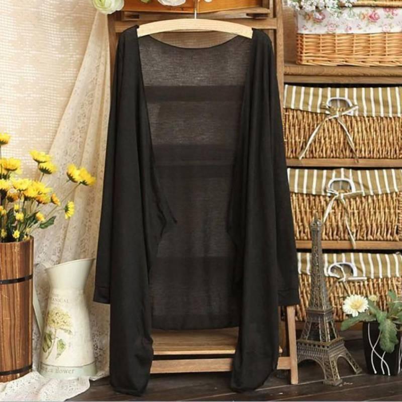 Elegant Korean Long Sleeve Sun Protection Shirt Lightweight Airy Cardigan For Women