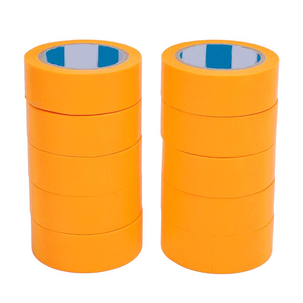 10 рулонов малярного скотча, бумажная маскировочная лента с сильным клеем для домашней декорации, покраски