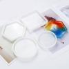 Coaster Silicone Bracket Holder Molds Geometric Shape Hexagonal Square Round Epoxy Resin Bracket for DIY Decoration