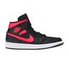 Women's Sneakers Jordan 1 Mid Black Siren Red (Women's) Black/Siren Red-White