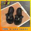 Popular Fashion Muffin Non-slip Heightening Beach Sandals 2025 Summer Wear New Thick-soled Fairy Wind Cool Slippers