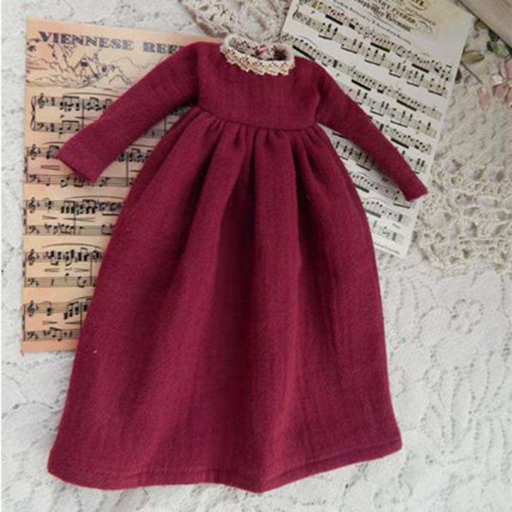 Модные куклы принцесса платье мини длинные рукава кружевные платья для azone ob24 куклы для blythe куклы