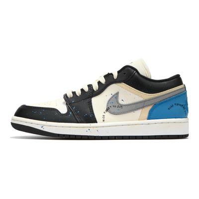 Air Jordan 1 Low Винтажные Баскетбольные Кроссовки Женские Черно-Синие DC0774-101(Команда24-)