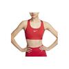 Спортивный бюстгальтер Nike Swoosh Solid Medium Support с быстрой сушкой для женщин Нижнее белье Университетский красный DX6822-657