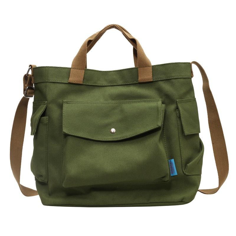 Холщовая женская сумка 2023, модная повседневная сумка через плечо, большая сумка на плечо