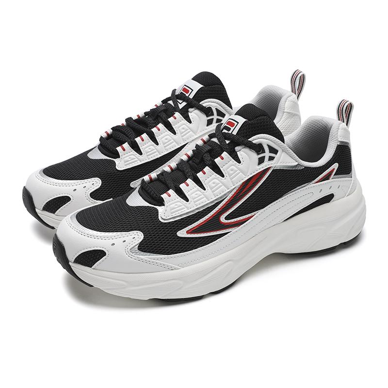 Fila Вердикт Ботинки от дождя Стрела Ретро Мода Трендовые Универсальные Повседневные Спортивные Низкие Кроссовки для бега Мужские кроссовки Черно-белые F12M522135FMB