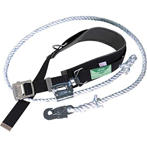 Новый стандартный ремень безопасности для столба класса C, только для подвешивания, включает в себя трос для ремня безопасности для столба, черный размер M, длина ремня 1200 мм, длина троса 2100 мм, стальная пряжка