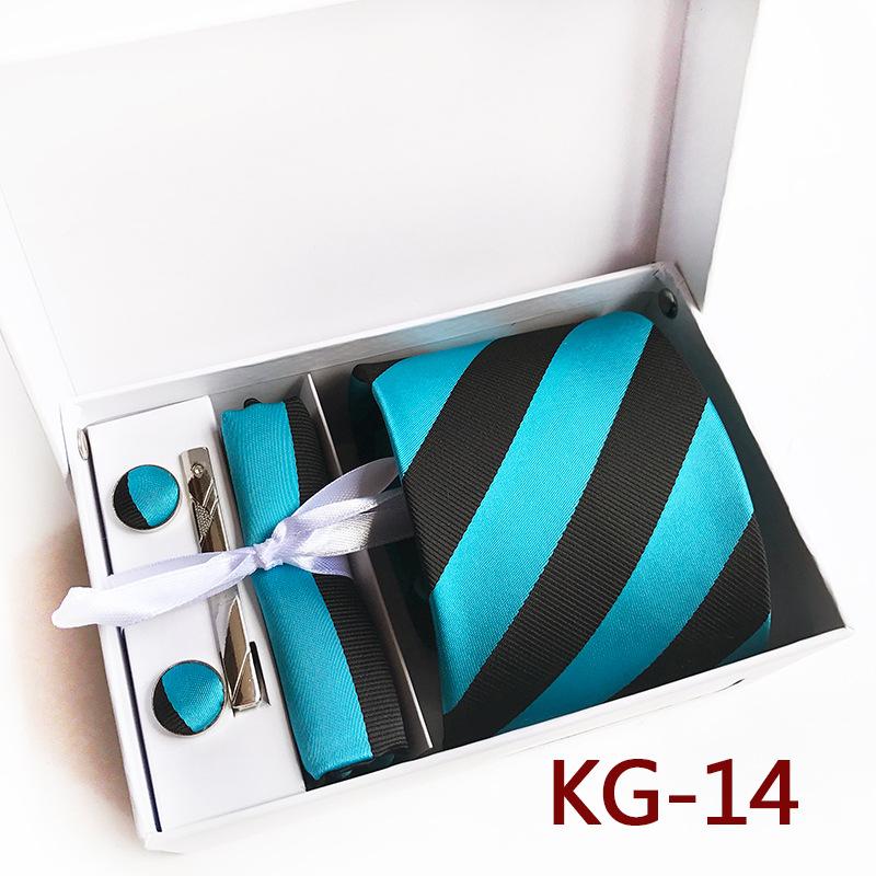 Wing Fung Supply Полиэстер Мужской деловой галстук 6 штук Подарочная коробка Галстук