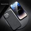 Luxury Leather Wireless Charger Case for Apple Iphone 15 Pro Max Iphone 14 Pro Shockproof Camera Lens Protection Case
