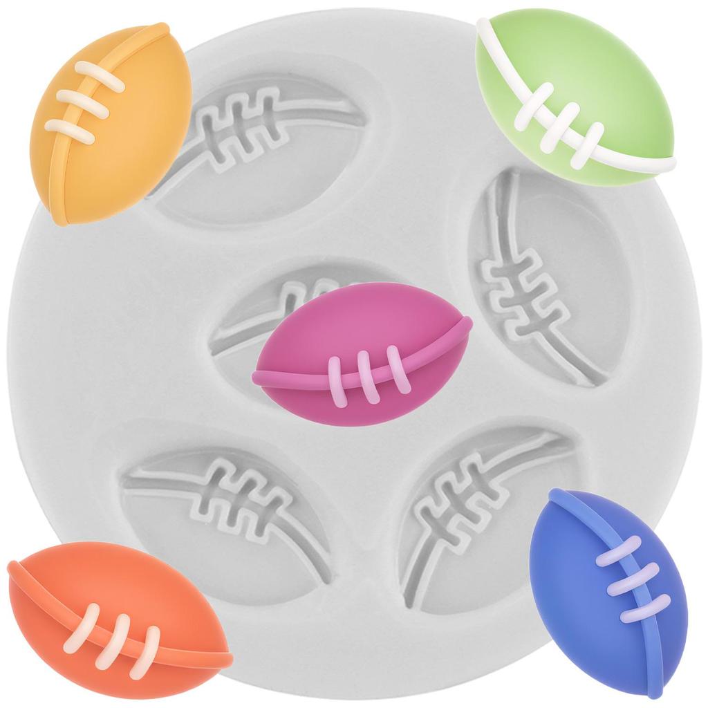 Футбол Баскетбол Силиконовая форма Бейсбол Регби Волейбол Формы для мастики Инструменты для украшения торта Топпер для кекса Конфета Глина Шоколад Форма для гампасты