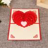 Открытка-раскладушка в виде 3D-сердца Поздравительная открытка ко Дню святого Валентина Автоматическая раскладная открытка ко Дню матери Подарок на годовщину