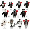 Kdl818 Toilet Man Building Block Miniature Speaker Man Monitoring Man Model Assembly Toy Bag