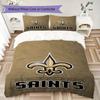 New Orleans Saints Pattern Bedding uilt Set uilt Cover Pillowcase Home Decoration Birthday Gift (1*duvet cover + 2*pillowcase without core)