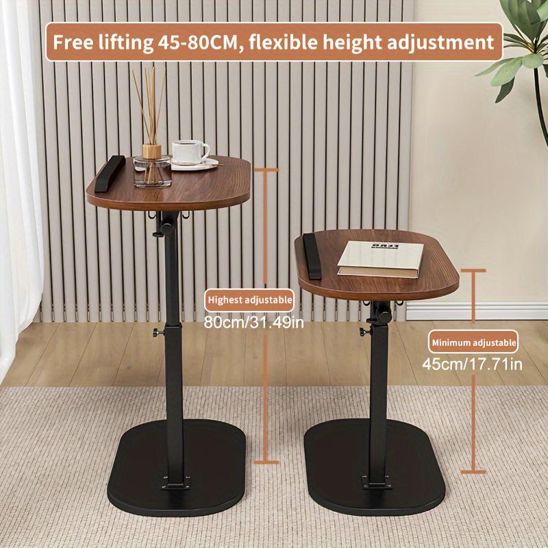 Mobile Adjustable Laptop Side Table,Portable Workstation. Functions as Office,Coffee&Bedside Sofa Table,Great for Reception,Holiday&Mother's Day Gifts